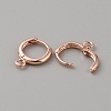 Brass Hoop Earring Findings FIND-WH0110-802B-RG-1