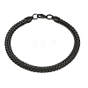 304 Stainless Steel Wheat Chain Bracelets for Women Men BJEW-H643-03EB-4