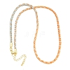 Braided Polycotton Cord Necklaces Making MAK-F038-B19-G-1