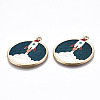 Eco-Friendly Alloy Enamel Pendants X-ENAM-Q437-016-NR-4