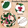 45Pcs Foam & Cloth Artificial Holly Leaves AJEW-SC0031-52B-6