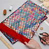 Fish Scale Pattern Polyester Fabric DIY-WH0569-92A-3