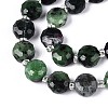 Natural Ruby in Zoisite Beads Strands G-B153-B18-3