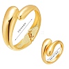 Brass Teardrop Open Cuff Rings & Open Cuff Bangles Jewelry Sets for Women SJEW-SZ0001-016G-7