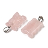 Natural Rose Quartz Pendants G-B127-09P-06-3