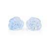 Transparent Baking Painted Glass Beads X-GLAA-S190-022-A03-2