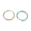 Ion Plating(IP) 304 Stainless Steel Huggie Hoop Earrings LS-EJEW-F111A-25mm-Y-2
