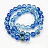 Watermelon Stone Glass Beads Strands G-G152-8mm-M-4