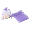 100Pcs Rectangle Organza DIY Craft Drawstring Bags PW-WG69155-27-1