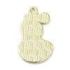 Light Gold Plated Alloy Enamel Pendants ENAM-L041-06C-2