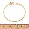 304 Stainless Steel Micro Pave Clear Cubic Zirconia Cuff Bangles SA-C001-02A-G-3