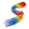 Transparent Gradient Color Glass Beads Strands GLAA-F131-01C-07-1