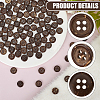 100Pcs 4-Hole Coconut Buttons BUTT-CY0001-30-6