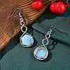 Hexagon Opalite Dangle Earrings EJEW-K298-01P-06-2