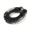 Black Theme Resin Cabochons RESI-Q219-01D-2