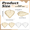 20Pcs 2 Colors Rack Plating Hammered Alloy Pendants FIND-LP0005-50-2
