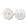 Natural Freshwater Shell Buttons BSHE-P033-06-2