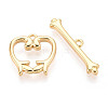 Brass Toggle Clasps KK-T077-03G-2