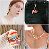 10Pcs 5 Styles Glass Seed Beaded Flower Pendants PALLOY-TA00388-8
