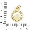 Brass Micro Pave Cubic Zirconia Pendants KK-I723-15G-3