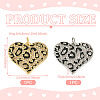 2Pcs 2 Colors Brass Micro Pave Cubic Zirconia Pendants KK-TA0002-20-4
