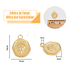 24Pcs 3 Colors 201 Stainless Steel Pendants Ion Plating(IP) STAS-DC0013-50-2