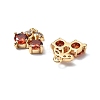 Brass Micro Pave Cubic Zirconia Pendants KK-A259-22G-03-2