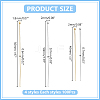 400Pcs 4 Styles 304 Stainless Steel Ball Head Pins STAS-ME0003-59-2
