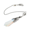 Opalite Cone Dowsing Pendulum Big Pointed Pendants AJEW-Z041-01A-AS-3