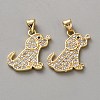 Brass Micro Pave Cubic Zirconia Pendants FIND-WH20015-074-1
