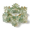 Natural Green Aventurine & Resin Candle Holder Molds DJEW-H012-02B-3