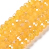 Baking Electroplate Glass Beads Strands DGLA-A039-J6MM-B13-2