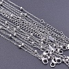 Non-Tarnish 304 Stainless Steel Satellite Chain Necklace PW-WG28967-01-1