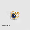 Oval Natural Lapis Lazuli Finger Rings QU8583-6