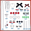 DIY Cherry Polyester Mobile Strap Making Kits DIY-SC0033-68-2