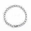 304 Stainless Steel Curb Chain Bracelets BJEW-P064-28-2