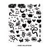 3D Black Transfer Stickers Decals MRMJ-R090-59-DP3228-2