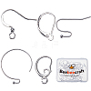 Beebeecraft 50Pcs 5 Style Brass Earring Findings KK-BBC0012-59-1
