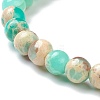 Synthetic Shoushan Stone Beaded Stretch Bracelets BJEW-A117-A-19-3