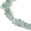 Natural Green Aventurine Chips Beaded Stretch Bracelets for Women BJEW-JB10046-04-3