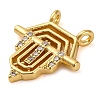 Brass Micro Pave Cubic Zirconia Pendants KK-K339-10A-01-2