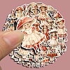 50Pcs Paper Waterproof Stickers PW-WG079DD-01-4