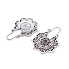Bohemian Retro Style Alloy Dangle Hoop Earrings EJEW-TAC0003-01AS-2