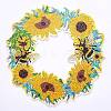 Sunflower Wreath with Bees DIY Diamond Painting Display Kits PW-WG006BE-01-5