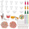 Olycraft DIY Mini Sundae Cups Keychain Making Kit DIY-OC0011-48-1