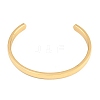 Ion Plating(IP) 304 Stainless Steel Cuff Bangles STAS-I110-10-6mm-G-2