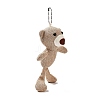 Cartoon PP Cotton Plush Simulation Soft Stuffed Animal Toy Bear Pendants Decorations HJEW-K043-03-3