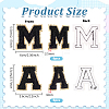 12Pcs 2 Styles Polyester Embroider Thread Iron on/Sew On Patches PATC-FG0003-66B-2