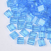 2-Hole Baking Paint Transparent Glass Seed Beads SEED-S023-32C-03-1