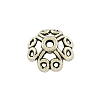 Tibetan Style Alloy 4-Petal Bead Caps TIBE-0561-AS-LF-1
